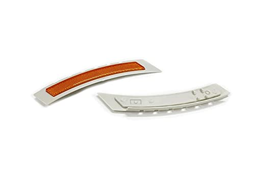 Aoned Pair Of Amber Front Bumper Side Reflector For Bmw E60 5-Series (Only Fit For M Aerodynamics Package)