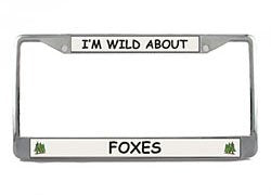 Fox License Plate Frame (Chrome) 5 Year Warranty