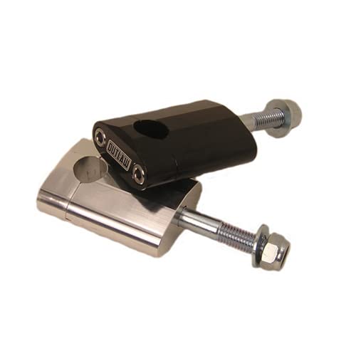 Outlaw Racing 12202 Universial Tall Motorcycle Bar Handlebar Mounts Riser Clamp 7/8 Black