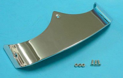 Wyatt Gatling Chrome Smooth Rear Fender Tip for Softail Fatboy FLSTF 1989-2006 - High-Quality Motorcycle Accessory