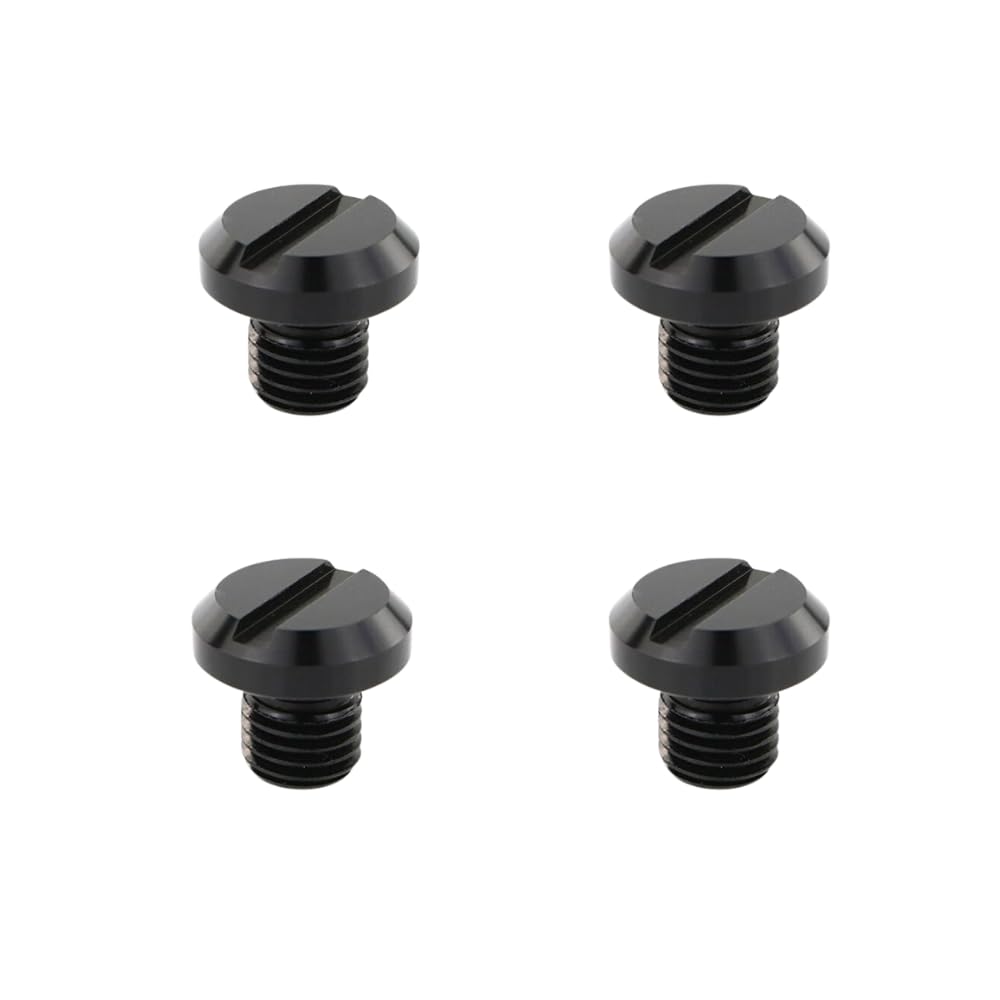 Xitomer 4 Pcs Mirror Hole Plugs M10X1.25, Fit For Z125/ Z400/ Fz-07 Mt-07 / Fz-09 Mt-09, Crf250L/ Cb1000R, Sv650 / Klr 650, Aluminum Cnc