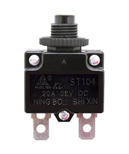 Razor 20A Reset Switch For Razor E100, E200, E300, Espark, Pocket Rocket, Ground Force, Ground Force Drifter, & Mini Chopper (Razor Factory Original 20 Amp Circuit Breaker Switch)
