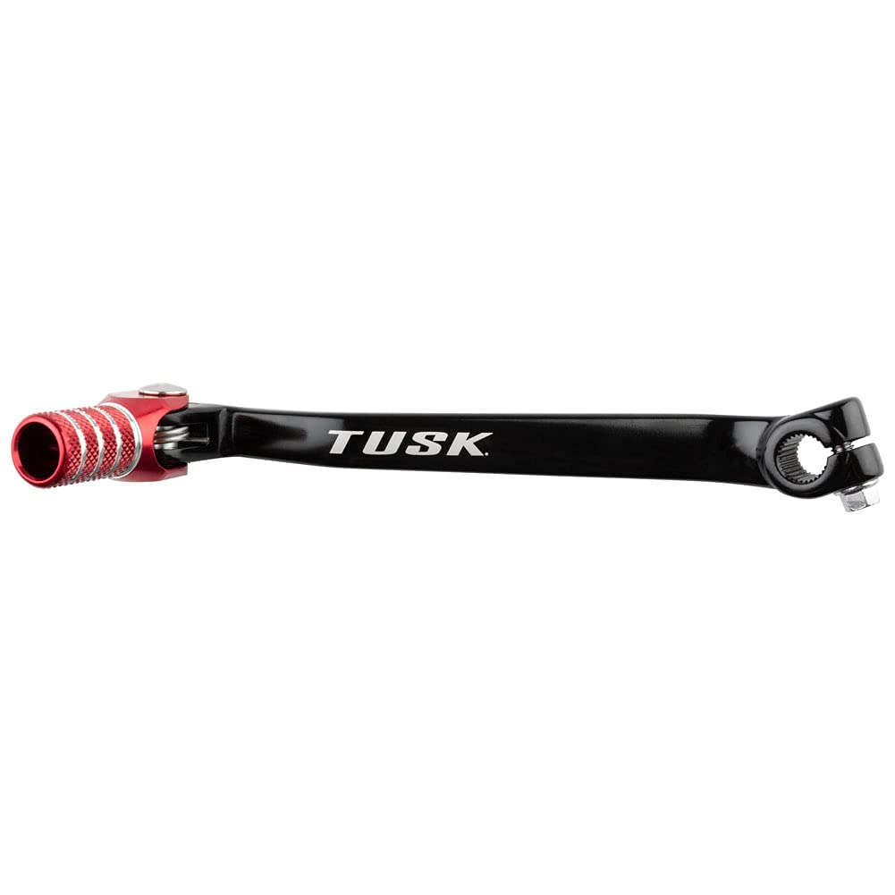 Tusk Folding Shift Lever Black/Red Tip For Yamaha Raptor 700 2006-2021