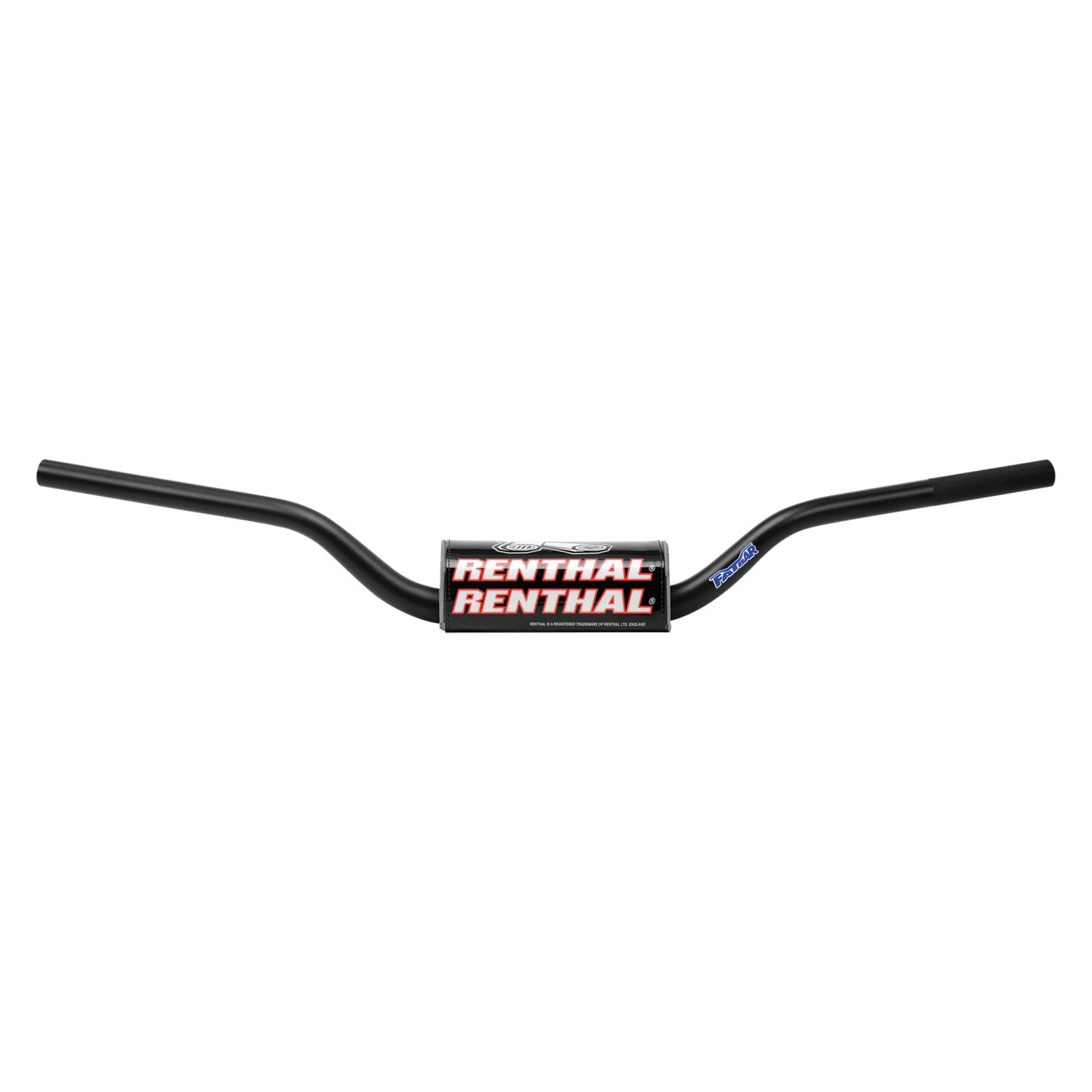 Renthal 827-01-Bk Fatbar Black 1-1/8' Aluminum Handlebar