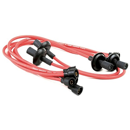 Empi 9411 Vw Bug Spark Plug Wire Set. Silicone 7Mm Red Ignition Wires