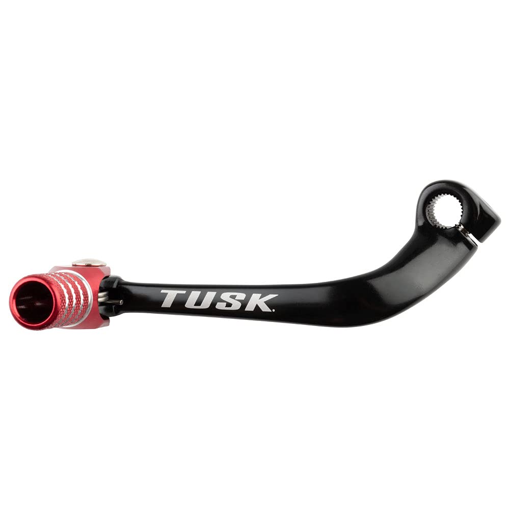 Tusk Folding Shift Lever +10Mm Black/Red Tip Compatible With Honda Crf110F 2013-2025