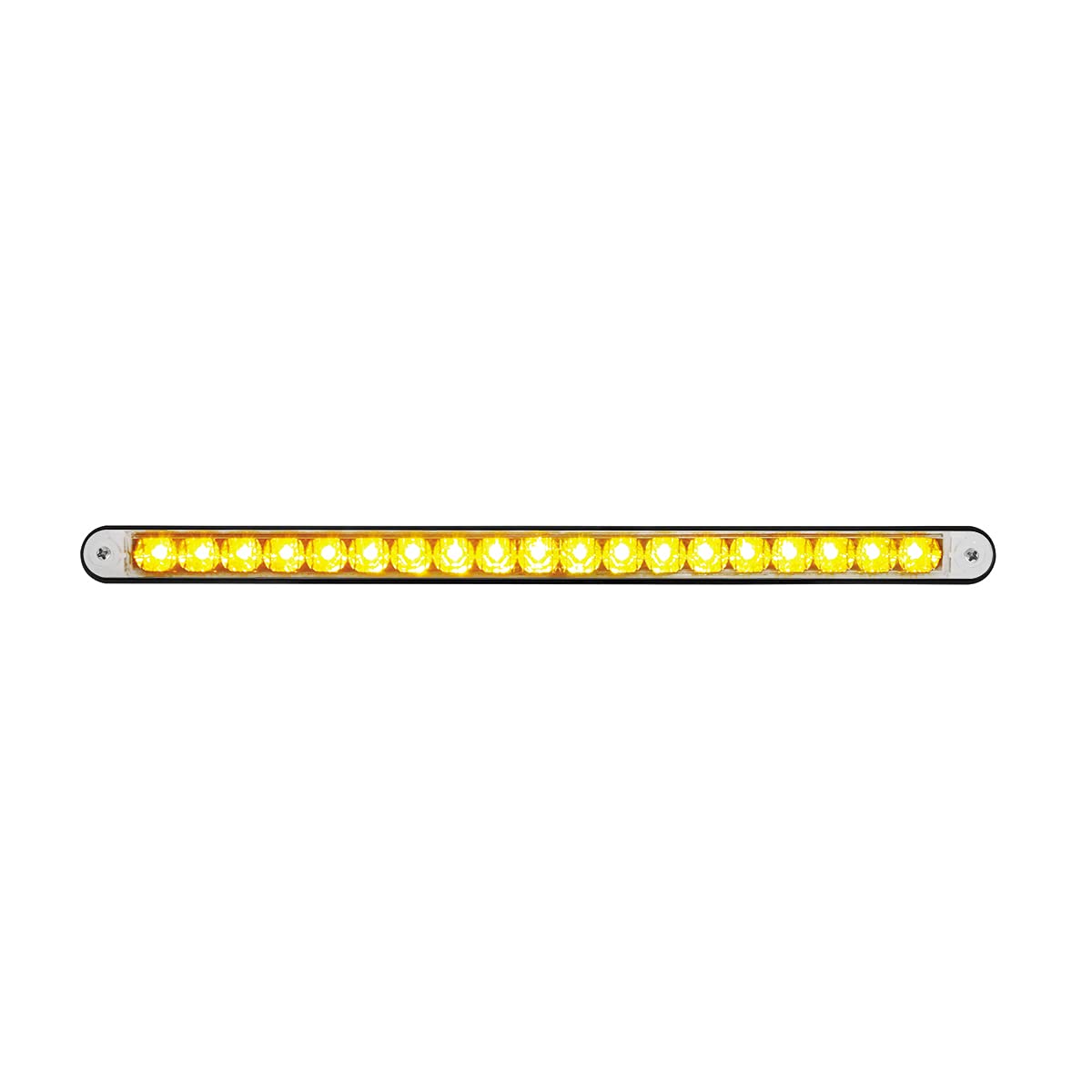 United Pacific 36490 19 Led 12' Reflector Light Bar With Black Housing (Amber Led/Clear Lens)