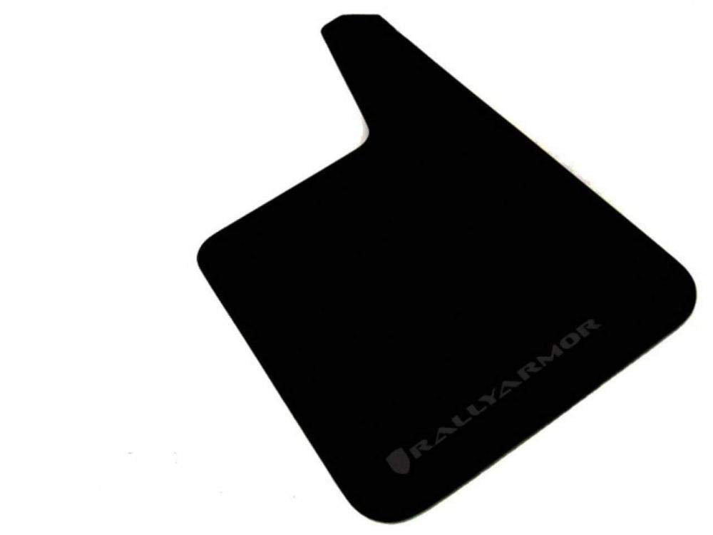 Rally Armor Mf20-Bas-Blk Black Mud Flap With Logo (Longer Universal Fitment (No Hardware) Basic Plus), 1 Pack