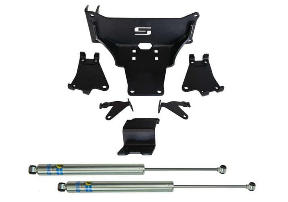 Realtruck Superlift Suspension Dual Steering Stabilizer Kit For Ford F-250/F-350 | Bilstein 5100 Series Cylinders | 92742 | Fits 2005-2022 Ford F-250 / F-350 With No Lift To Any Lift Height