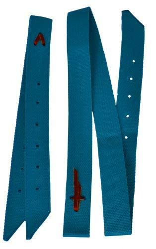 Showman Premium Quality Nylon Tie Strap & Off Billet Set (Turquoise)