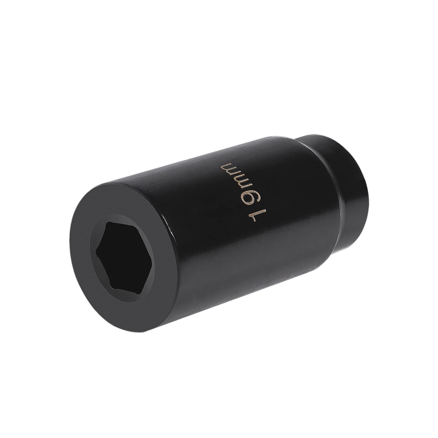 19Mm Heavy-Duty Harmonic Balancer Socket 77080 | 3X Torque Impact Tool For Compact Engines, 89Mm Oal 1/2' Drive, 6-Point Alloy Steel Crank Bolt Remover