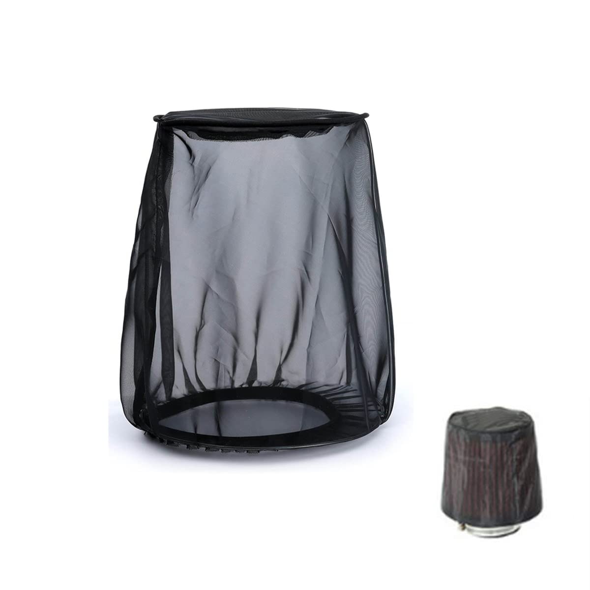 Tcmi Air Filter Cover For Car Cold Air Intake Filter Cover Wrap Dustproof, Air Intake Filter Sock Cover For Harley Touring, Universal For High Flow Air Intake Filters (S)