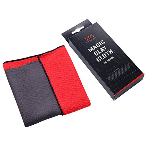 Sgcb Magic Moya Clay Bar Towel, Super Powerful Volcanic Mud Clay Microfiber Claying Bar Towel Fine Grade Nano Clay Bar Cloth Surface Pre Auto Detailing Quick Eliminating Boned Contaminants