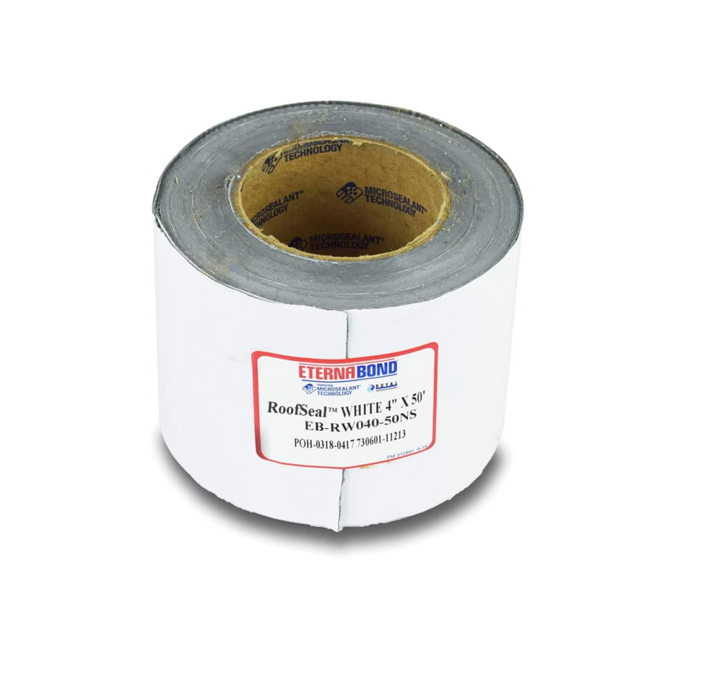 Eternabond Rv Mobile Home Roof Seal Sealant Tape & Leak Repair Tape 4' X 50' Roll White Authentic (4''-50Ft)