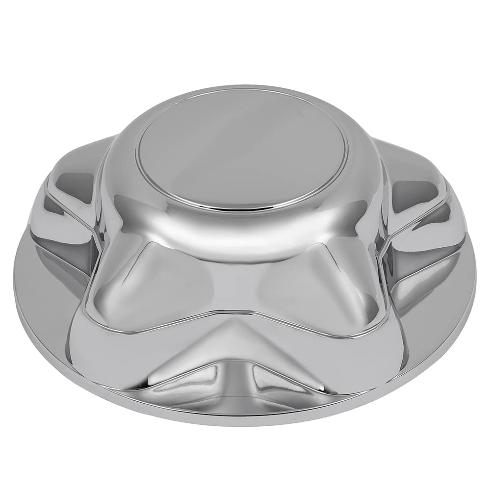 Ocpty 1 Pack 7 Inch Chrome Center Hub Cap With 5-Lug Steel Wheel Silver Center Cap Cover