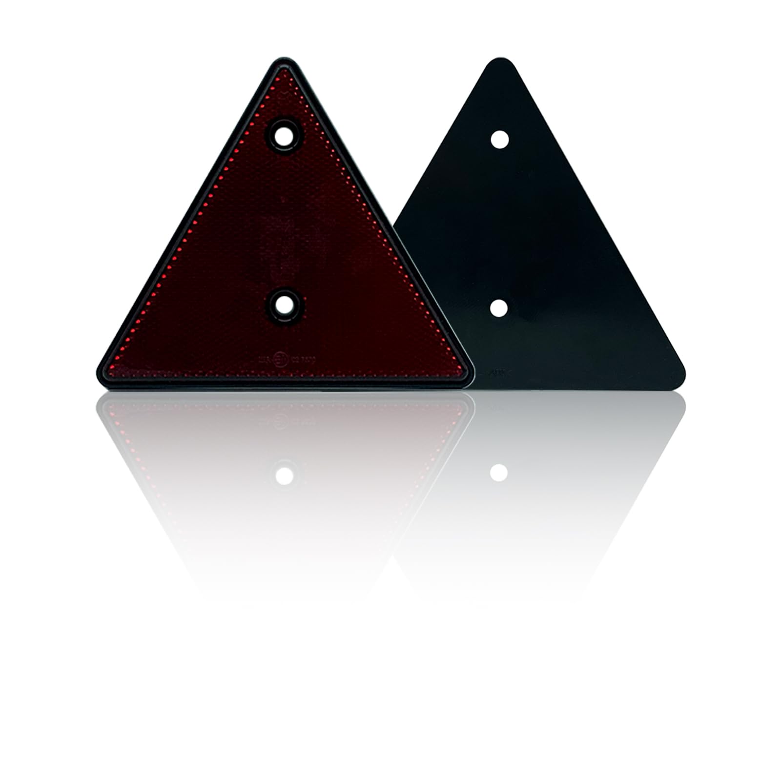 Mgmsinyo Reflector Triangle Screw On Safety Screw-Mount For Golf Cart Trailer Trucks Snow-Machine