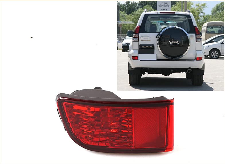 Misioek Left Rear Bumper Reflector Light Assembly For 2003-2005 4Runner 2002-2009 Land Cruiser Prado 120 (Driver Side)