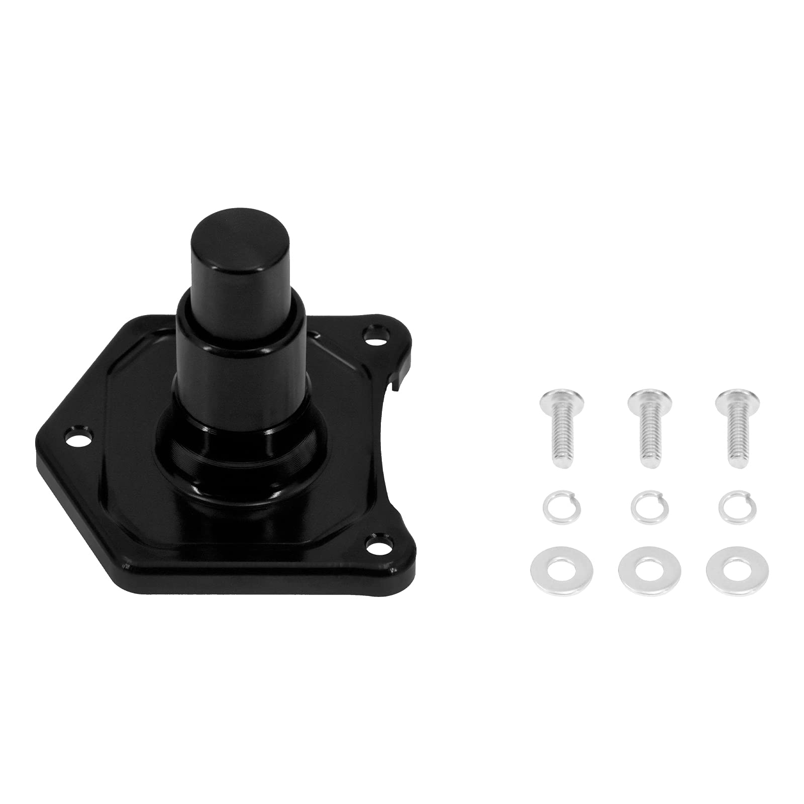 Hdbubalus Solenoid Cover Push Button Starter Black Fit For Harley Dyna Street Bob Fat Bob Touring Electra Glide 1991-2017