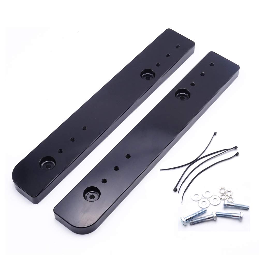 Adjustable 1''-3'' Tour-Pak Relocator Kit Mount Extend Plate Trunk Luggage Rack Compatible With 2014-Up Harley Road King Street Glide Trikes Tri Glide