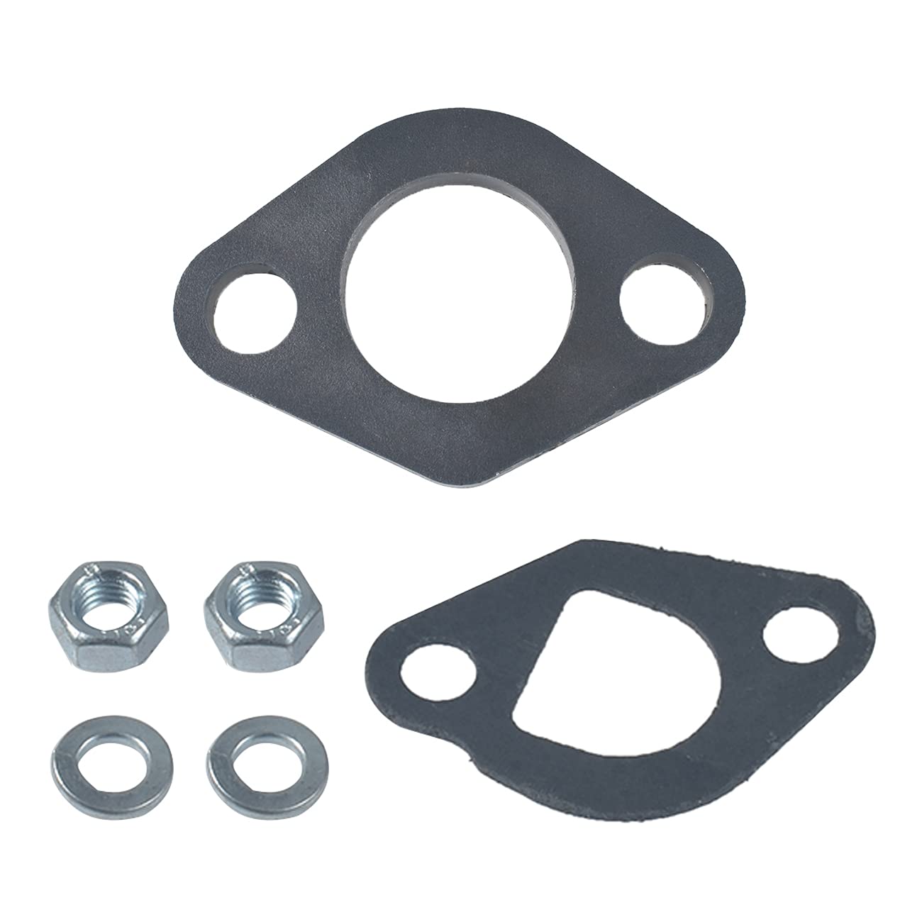 Vcujsuc Exhaust Flange Plate & Gasket Generator For Predator 212Cc Gx160 Harbor Freight Go Kart Mini Bike