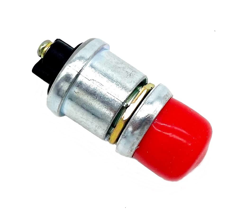 12V 50A Waterproof Switch Push Button Cars Boat Track Horn Engine Start Starter - Red Cap