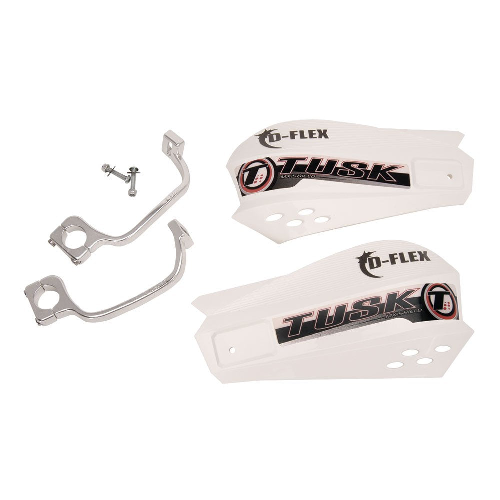Tusk Mx D-Flex Mc Handguards White