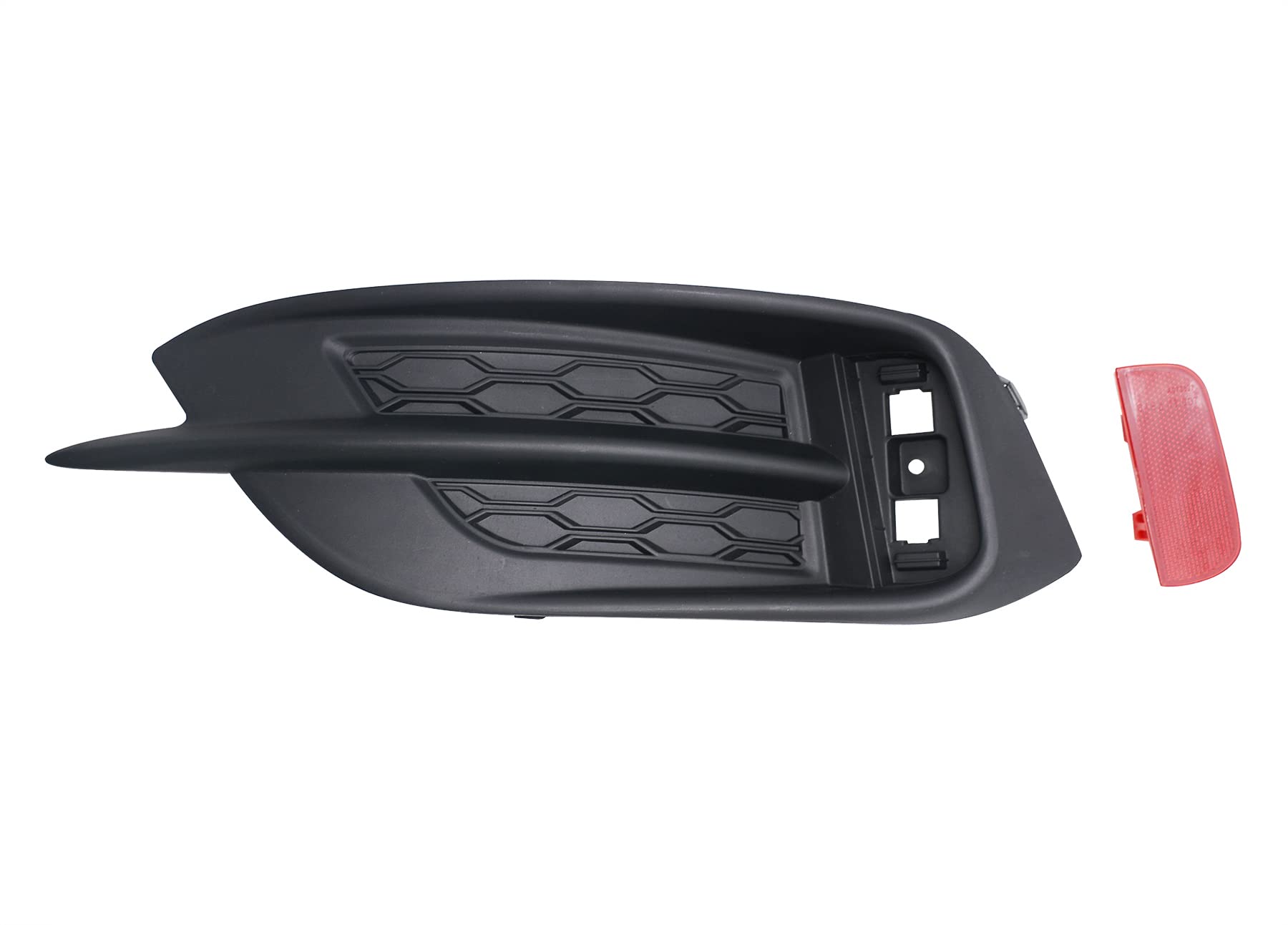 Replacement Passenger Side Rear Bumper Reflector And Grille Cover Bezel Rh For 2016 2017 2018-2021 Honda Civic Sedan