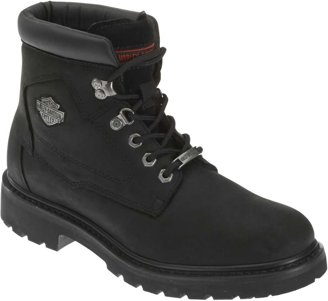 Harley-Davidson Men'S Badlands Leather Motorcycle Casual Boot, Black, 12
