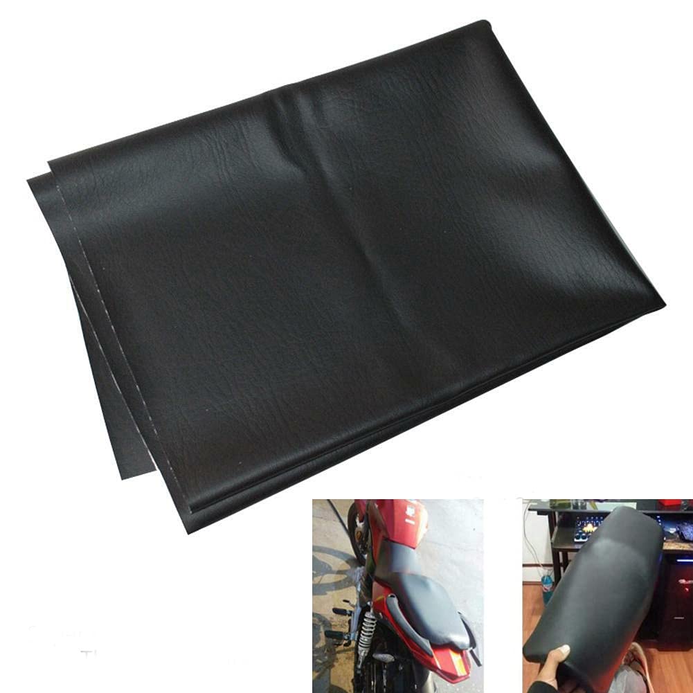 Anlstart Motorcycle Seat Cover, Universal Motorcycle Flexible Diy Seat Protector 39.37 X 27.56 Inch/100 X 70 Cm Black