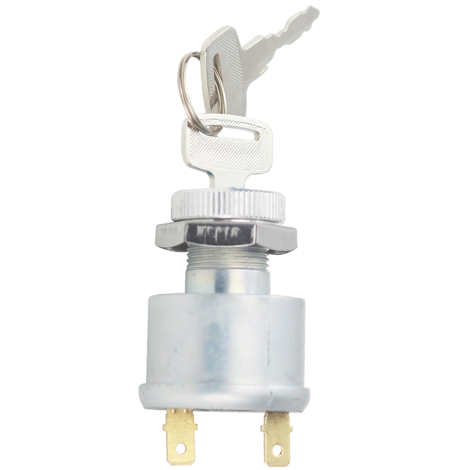 Ignition Switch And Key 2 Terminals Carabiner 17421G1 Fits Ez-Go Electric Golf Cart