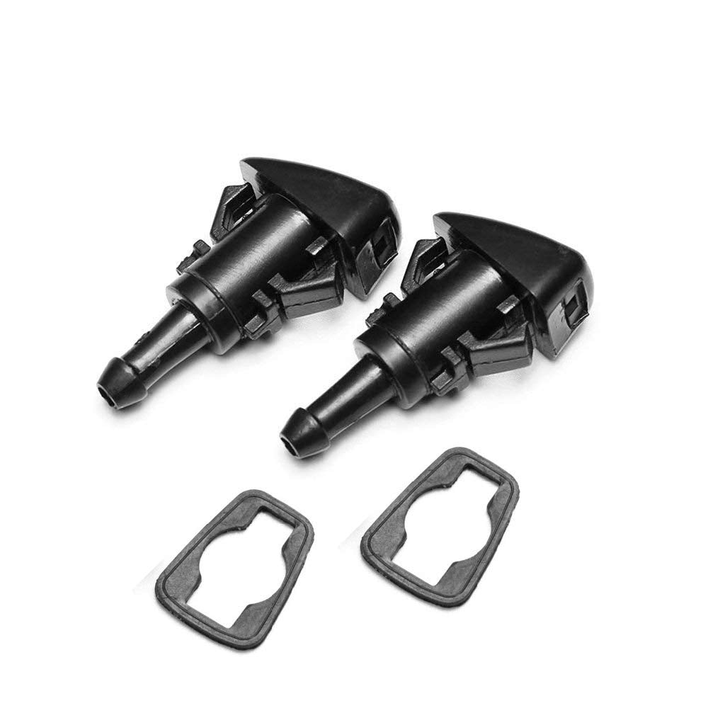Front Windshield Washer Nozzles Wiper Spray Kit- For: Dodge, Ram, Jeep - Replaces Oem #: 4805742Ab, 5116079Aa