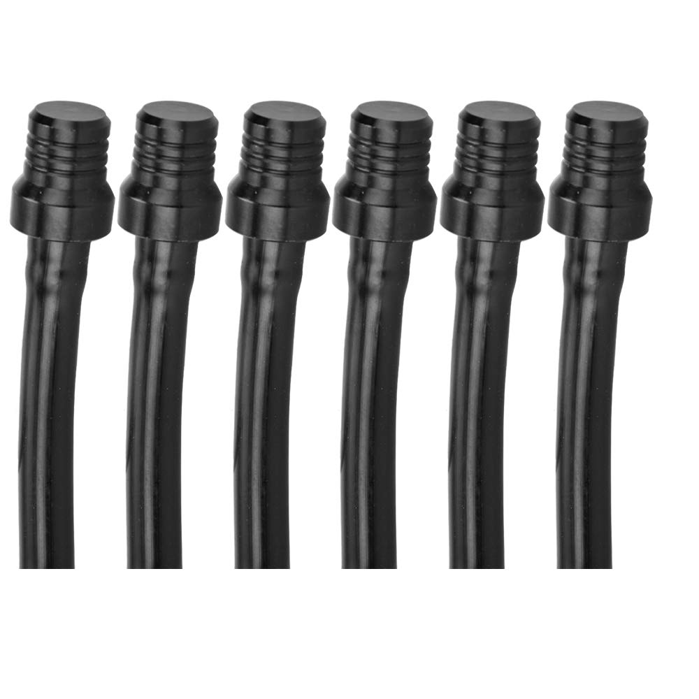 Hiaors Black Breather Hose Gas Fuel Tank Cap Vent Hose Tube Cnc Universal For Taotao Atv Quad 4 Wheeler 50Cc 70Cc 90Cc 110Cc 125Cc 140Cc 150Cc 160Cc Pit Dirt Bike 6Pcs