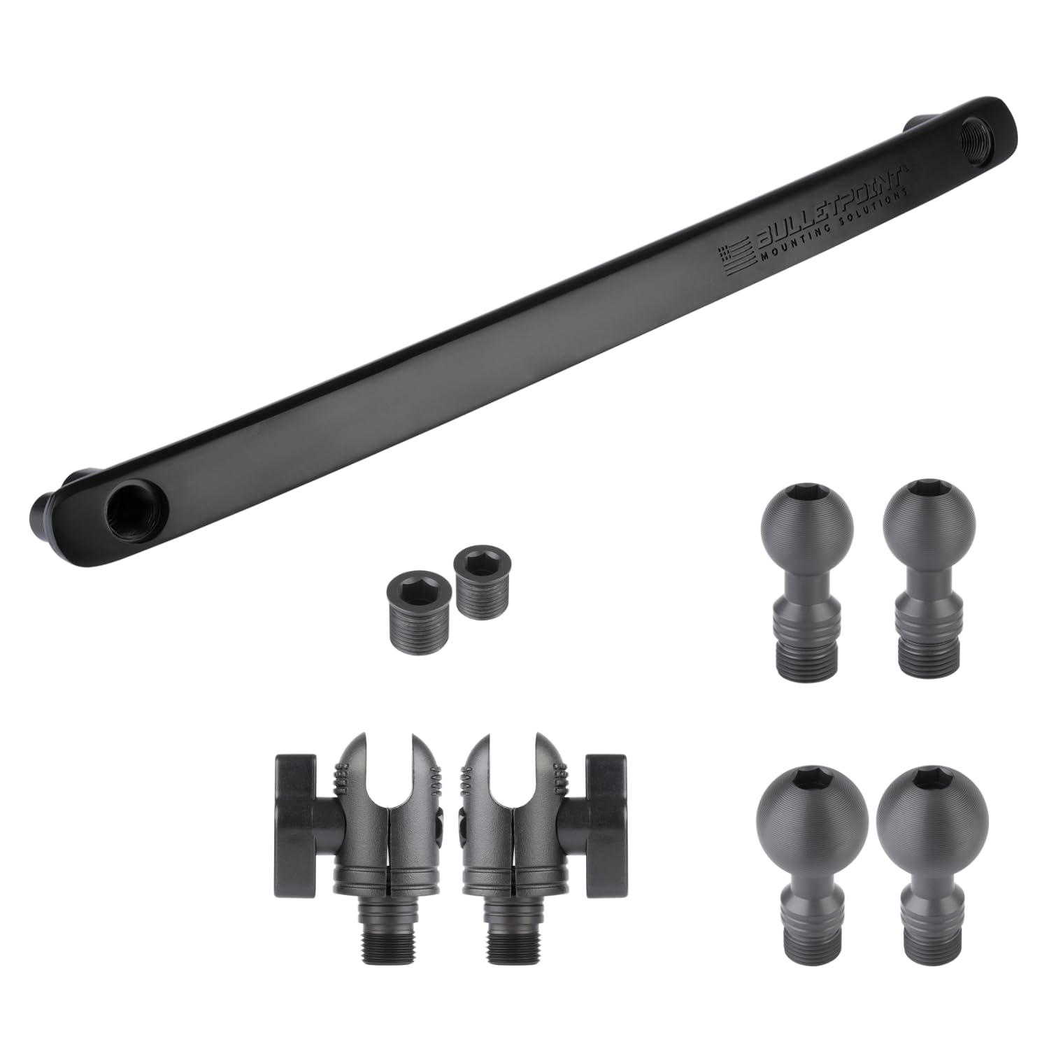 Bulletpoint Mounting Solutions Metal Grab Bar Insert Replacement With 2 Mounting Points Compatible With 2011-2018 Jeep Wrangler Jk (Black)