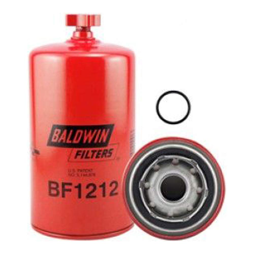 Baldwin Bf1212 Heavy Duty Diesel Fuel Spin-On Filter, Red
