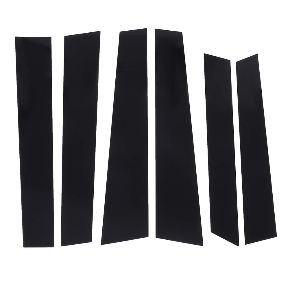 Ocpty Black Pillar Posts Trim B Pillar Application For Honda Cr-V 2.4L 2007 2008 2009 2010 2011 6Pcs Door Trim Kit