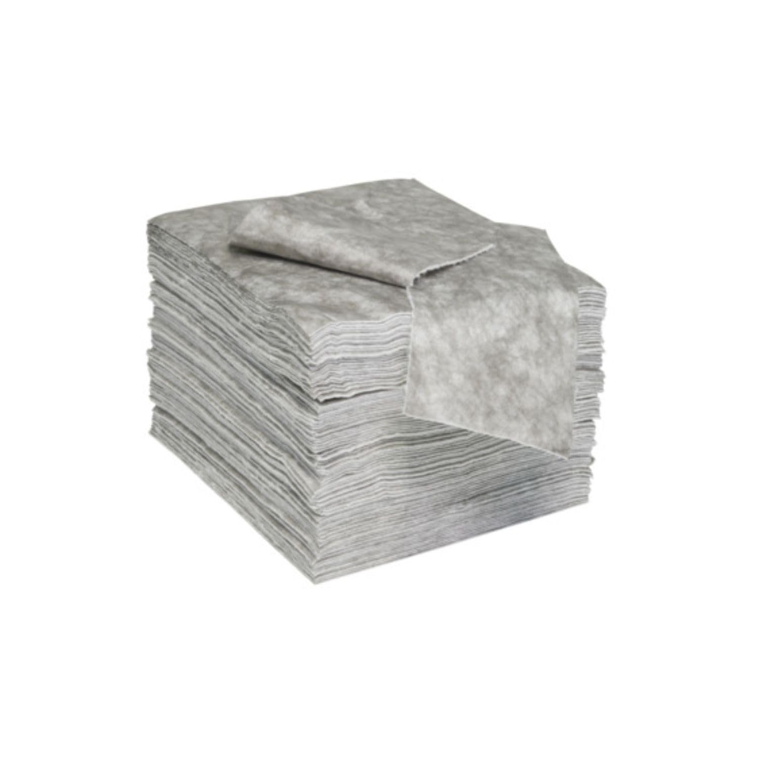 Esp 1Amgpl Nps Spill Control Airmatrix Polypropylene Heavy Weight Maintenance Universal Absorbent Laminated Pad, 18' Length, 16' Width, Gray, 100 Per Bale