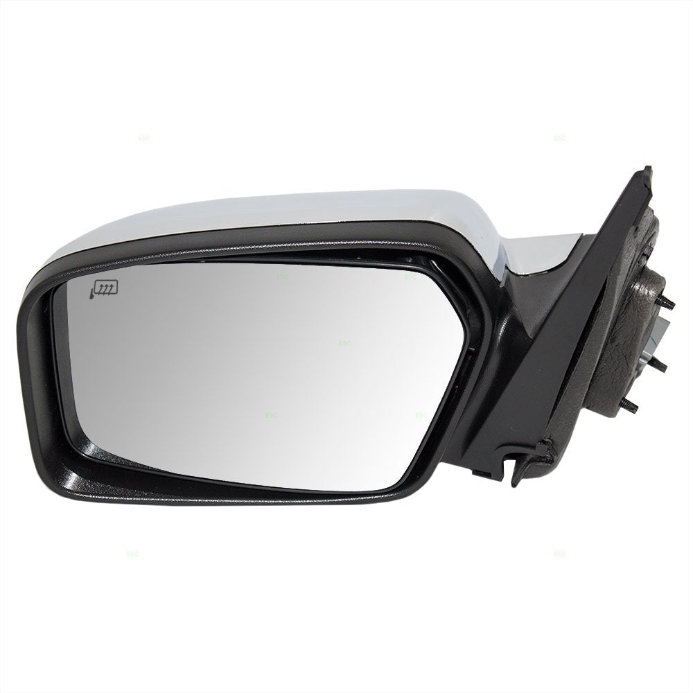 Replacement Drivers Power Side View Mirror Heated Memory Puddle Lamp Black Base W/Chrome Cover Compatible With 07-10 Mkz