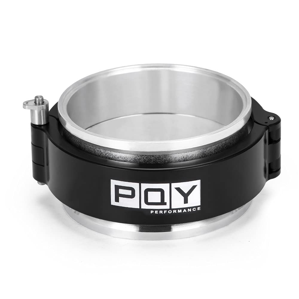 Pqy 3.5 Inch Aluminum Quick Release V Band Clamp With Flange Intake Intercooler Pipe Clamp Throttle Union Sleeve