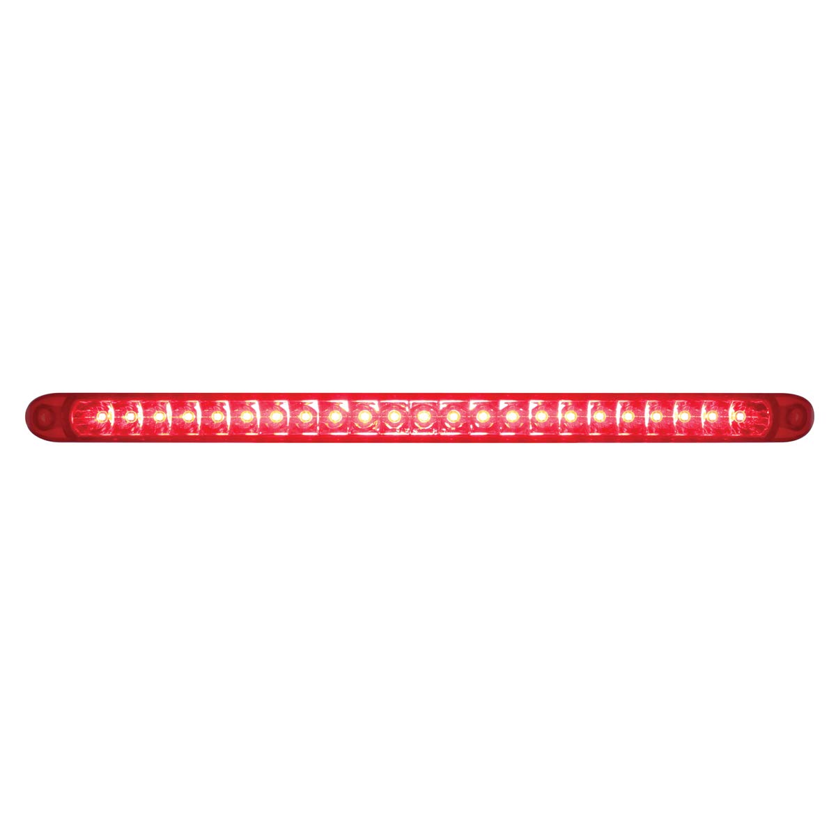 United Pacific 37090 23 Smd Led 17-1/4 Inch Stop Turn Tail Light Bar With Reflector - Red Led/Red Lens