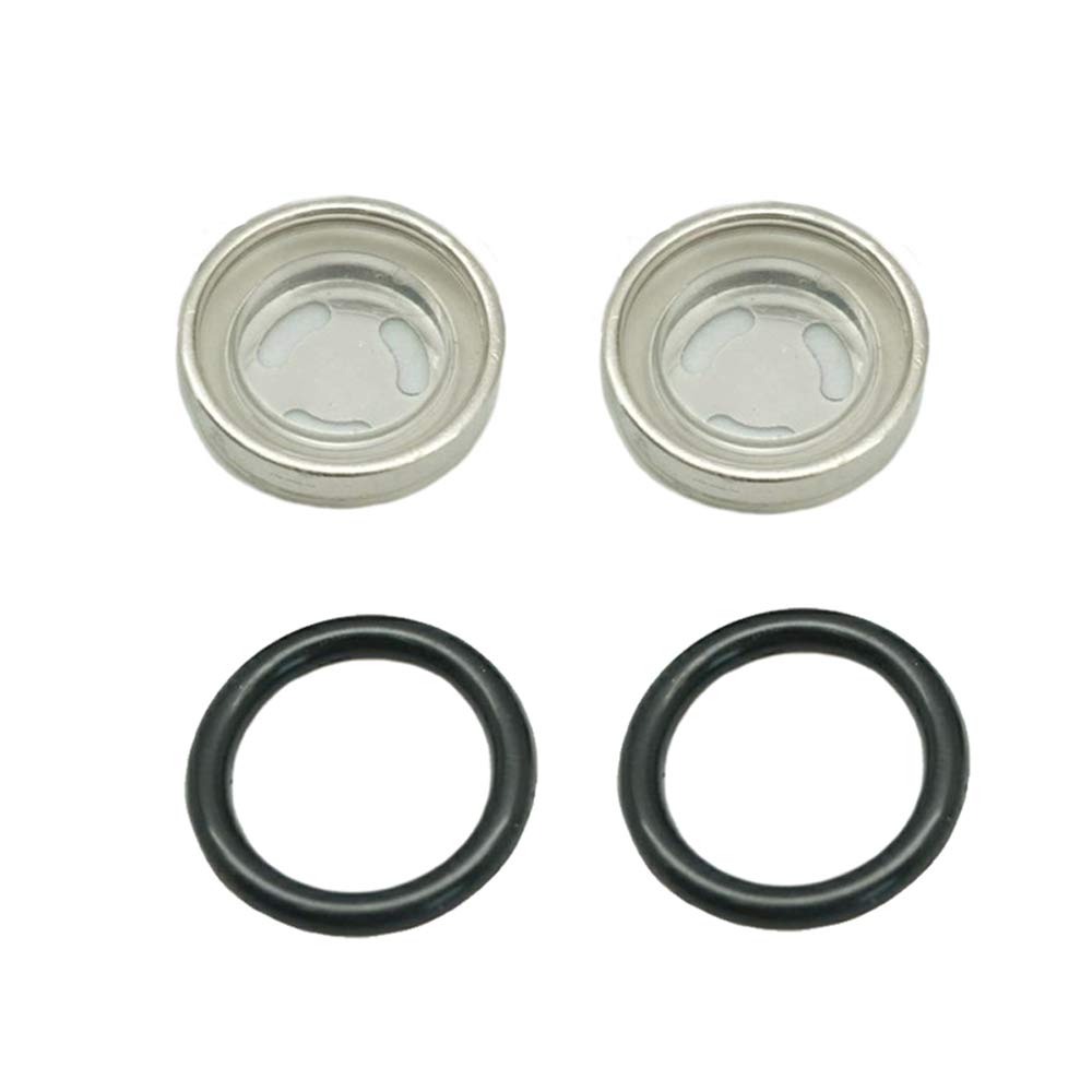 Le Lefossi 2 Sets 18Mm Sight Glass Lens Gasket Repair Kit Motorcycle Front Rear Brake Clutch Master Cylinder