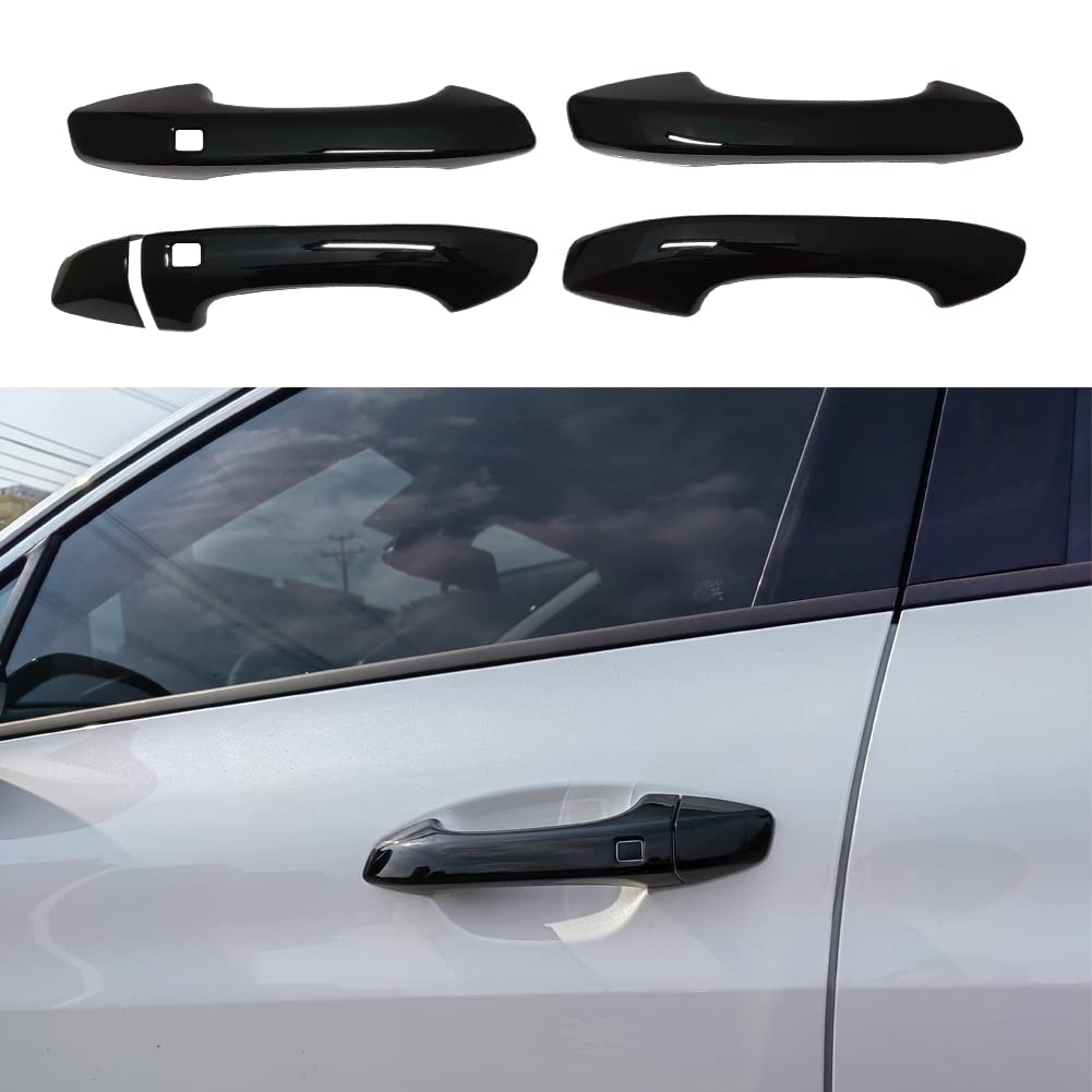 Aokio Abs Glossy Black Exterior Door Handle Cover Trim For Kia K5 Accessories 2020 2021 2022 2023 2024 2025 With Smart Keyhole (Not For Optima 2015-2019)