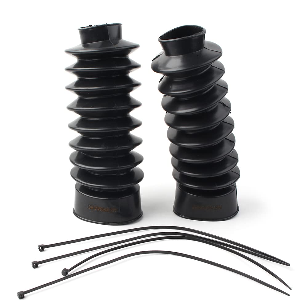 Newsmarts Motorcycle 41Mm Fork Covers Front Rubber Gaiters Gators Shock Boots For Harley Softail Fxst Dyna Fxdwg