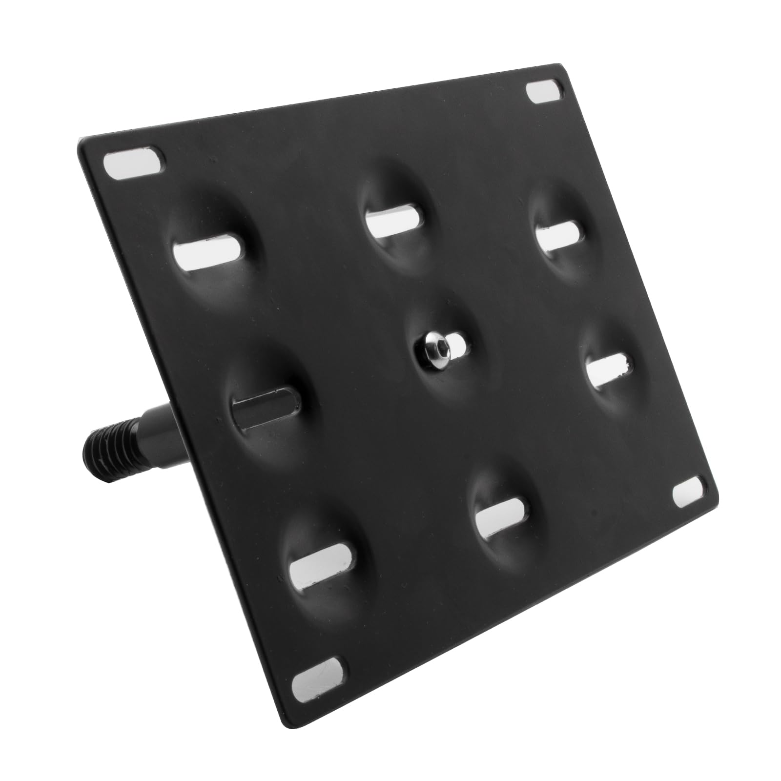 Xotic Tech Tow Hook License Plate Screw On Mount Bracket Compatible With Ford Focus Rs 2016 2017 2018 (Black)