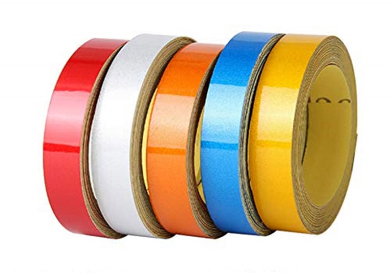 Machswon Car Motorcycle Reflective Night Stripes Sticker Self Adhesive Waterproof Strip Car-Styling Night Magic Reflective Tape Automotive Body Motorcycle Decoion Car-Styling Night