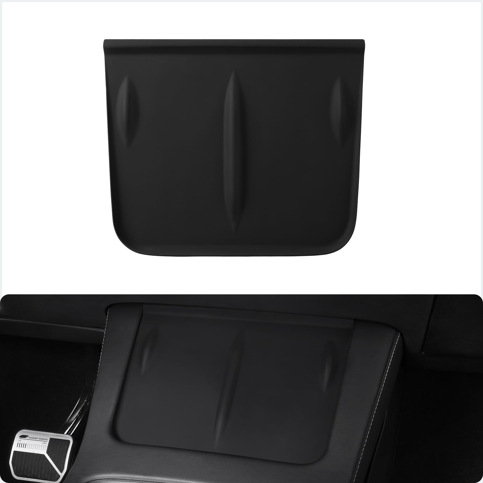Basenor 2025 Upgrade Tesla Model Y Model 3 Center Console Wireless Charger Mat Silicone Cover Wireless Charging Phone Pad For Tesla Interior Accessories (Not Suitable For 2024 2025 Model 3)