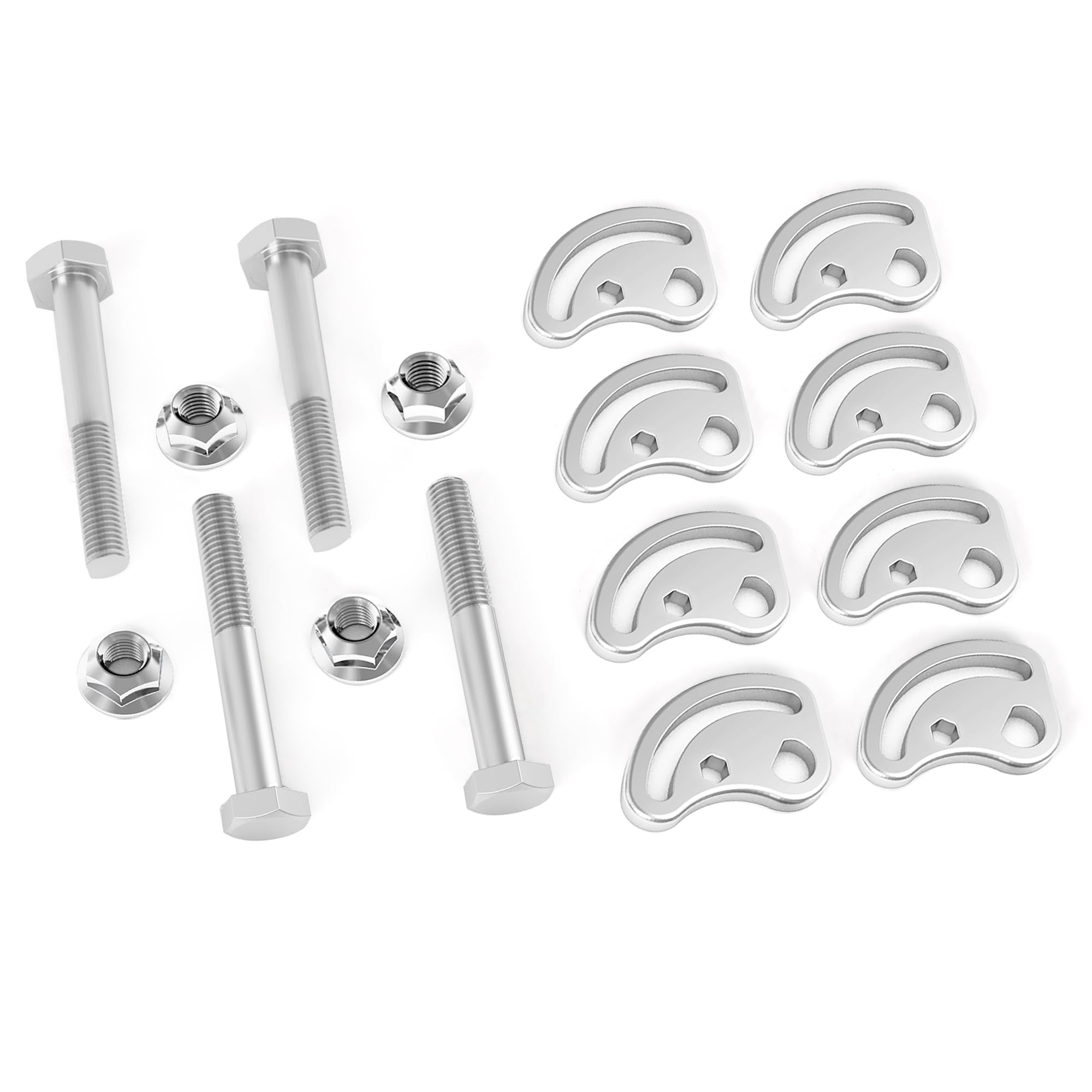 Camber Kit Fit For Chevrolet Silverado Gmc Sierra Express Suburban 1500 2500 Yukon Tahoe Cadillac Escalade Hummer H2, 4Pcs Camber Bolt ±1.5 Degree, Upper Control Arm Suspension Kit