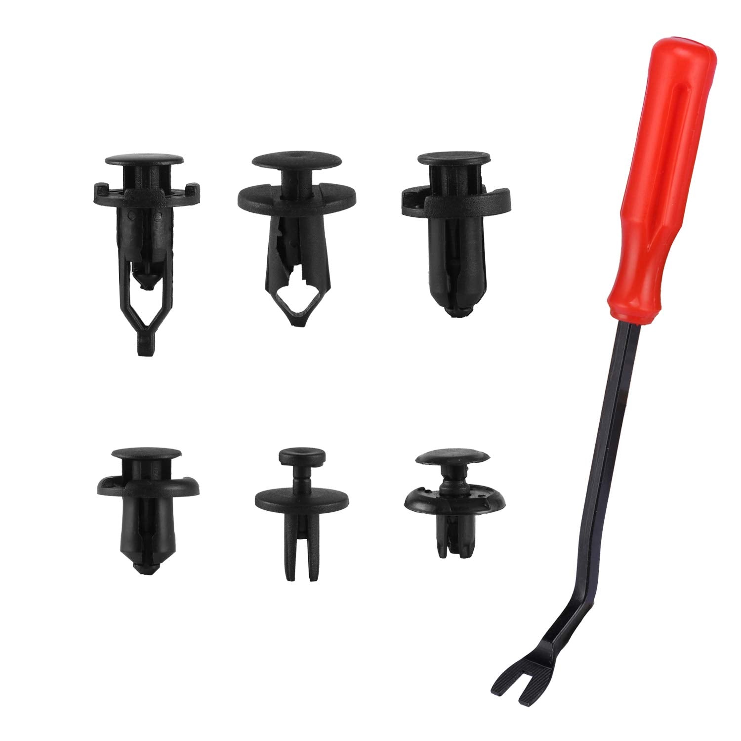 Livtee 120Pcs Retainer Clips Push Type Fasteners 6.3Mm 8Mm 9Mm 10Mm Expansion Screws Replacement Kit Bumper Push Rivet Clips With Remover Tool