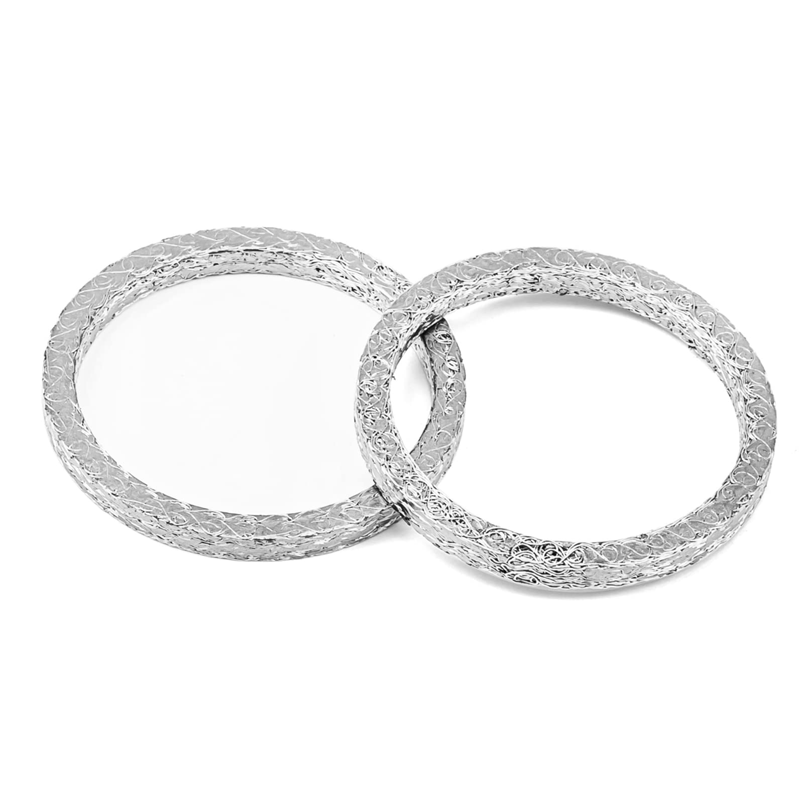 Mofun Exhaust Gasket Kit Harley Exhaust Flange Compatible With 1984-2023 Harley Big Twin Sportster Touring Softail Dyna,Steel Mesh Style