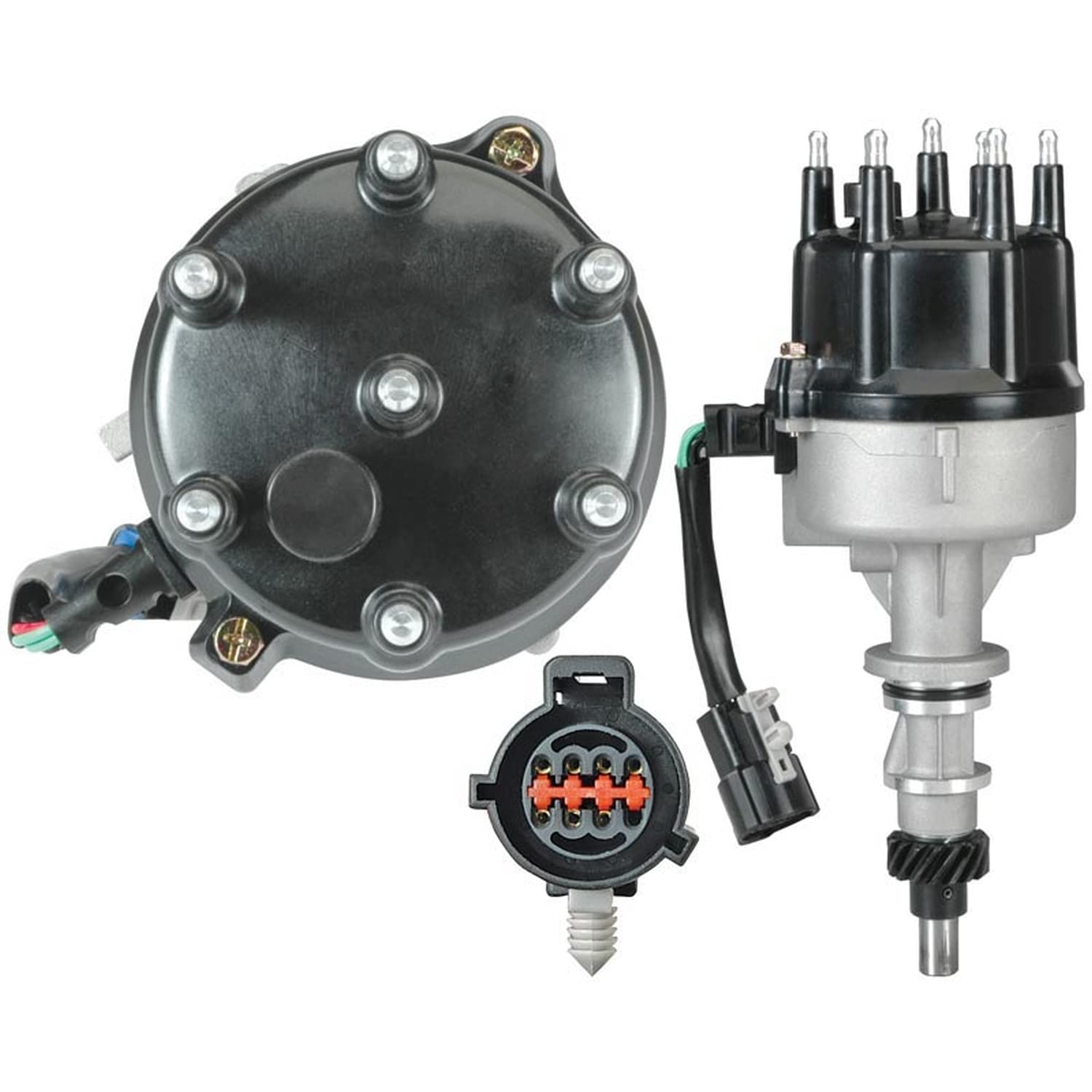 Oeg Parts New Distributor Compatible With Ford F150 F250 E150 E250 Bronco 4.9L 1992-1996 92 93 94 95 96 Straight 6 F2Tz 12127-D, F2Tz 12127-Da, F2Tz12127