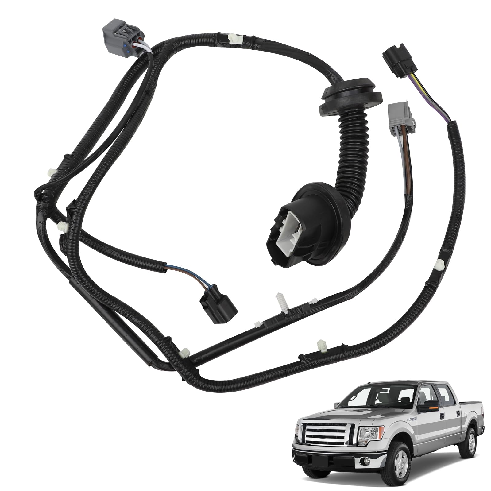 Rear Left Door Jumper Wire Assembly Compatible With 2009-2014 Ford F150 Crew Cab Driver Side Door Jumper Harness Replace For 9L3Z-14631-Caa